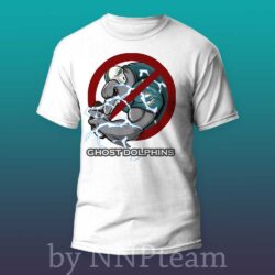 nfl miami dolphins ghost dolphins football t-shirt