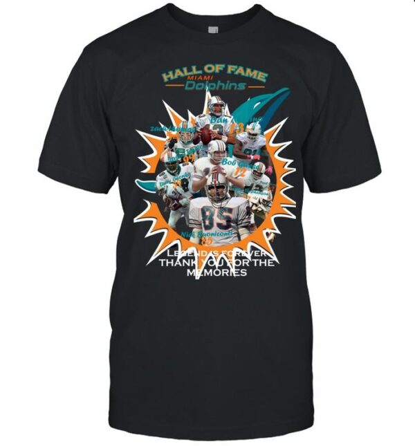 nfl miami dolphins hall of fame legend football t-shirt custom 2