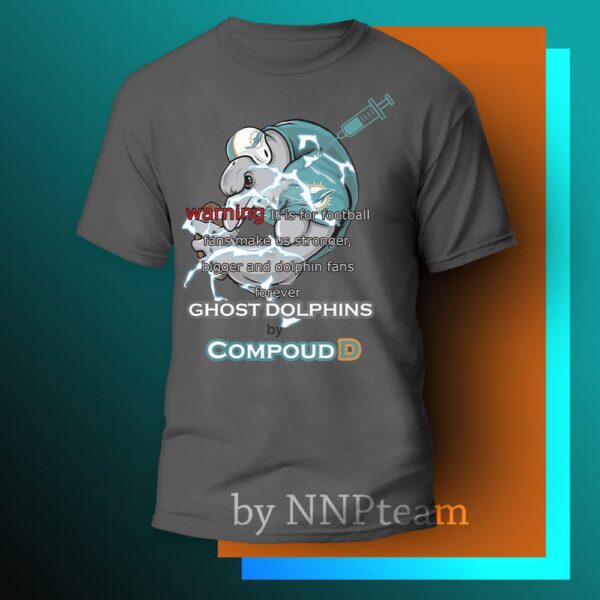 nfl miamidolphins ghost by compoud D football t shirt custom