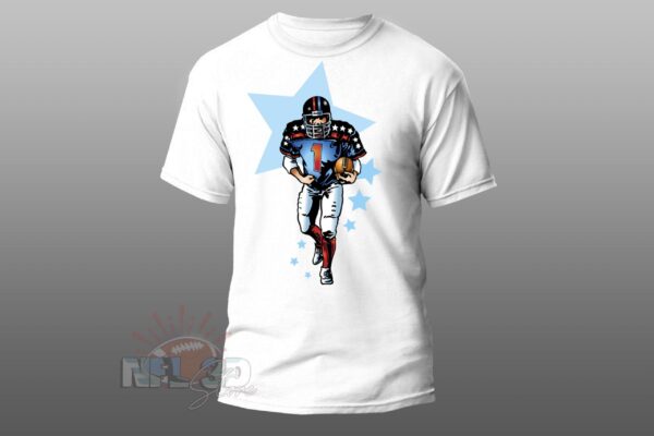 nfl player supper 1 play hard t-shirt unisex for fans