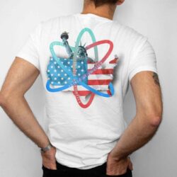 shield of american t-shirt back print for patriot day