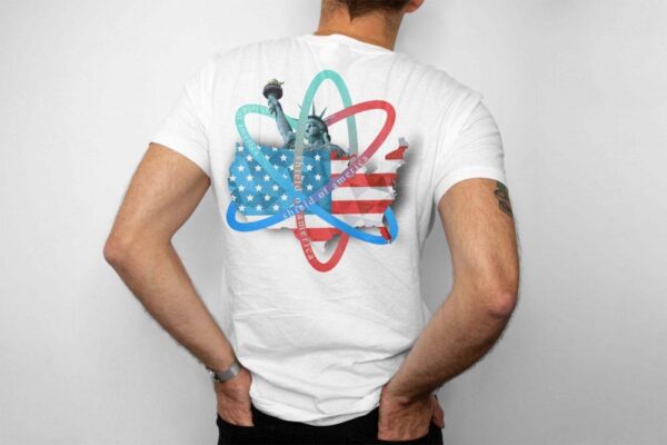 shield of american t-shirt back print for patriot day
