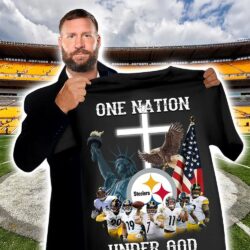 steelers nfl one nation under god football classic t-shirt custom fan