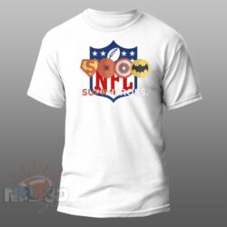 supper heros in NFL championship t-shirt unisex for fans