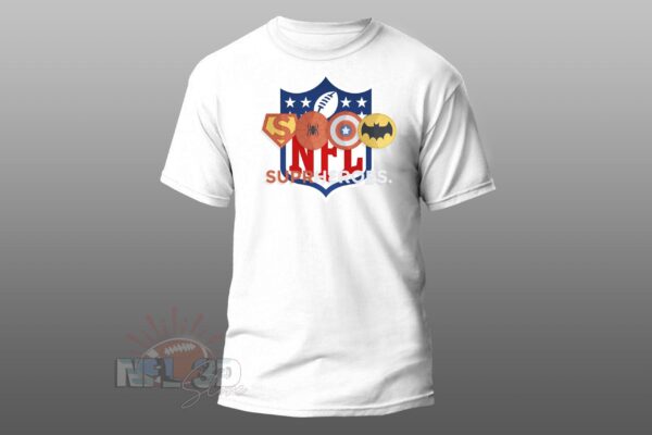 supper heros in NFL championship t-shirt unisex for fans