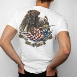 these color dont run america t-shirt back print