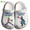 Baseball Girl Pitch And Catchs For Batter Girl Funny Baseball Lover Gift Crocs Clog Shoes Baseball Girl Pitch And Catchs For Batter Girl Funny Baseball Lover Gift Crocs Clog Shoes