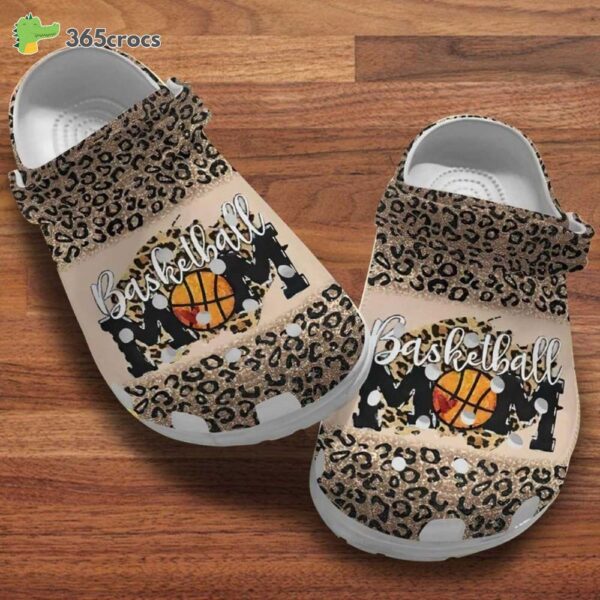 Baseball Mom Leopard Pattern Happy Mother's Day Birthday For Baseball Mom Crocs Clog Shoes