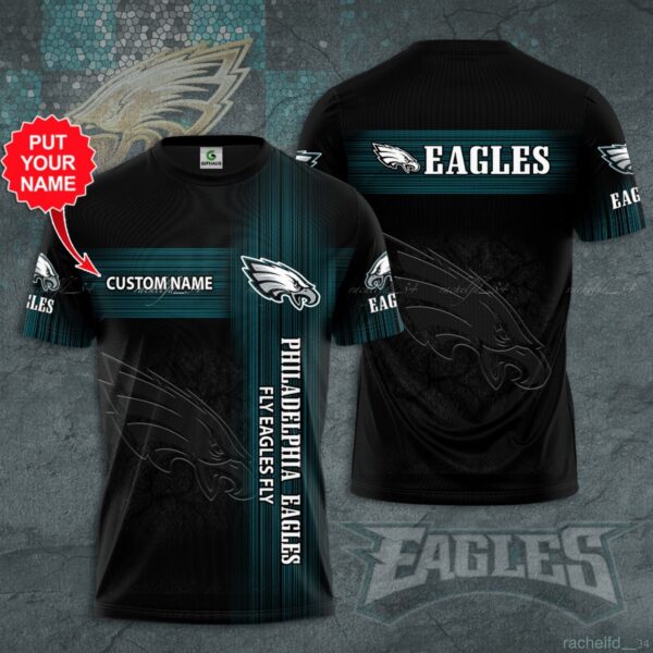 Custom Philadelphia Eagles Classic Unisex T-Shirt 3D For Fan Men