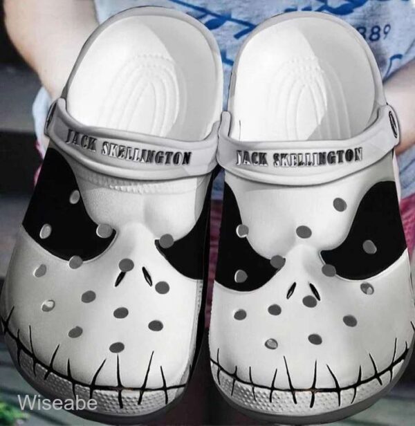 Horror Jack Skellington Face The Night Before Christmas Disney Halloween Crocs