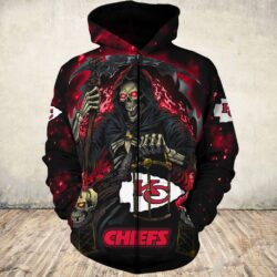 Kansas City Chiefs Hoodie Mens Halloween Death Seeks Its Prey for fan