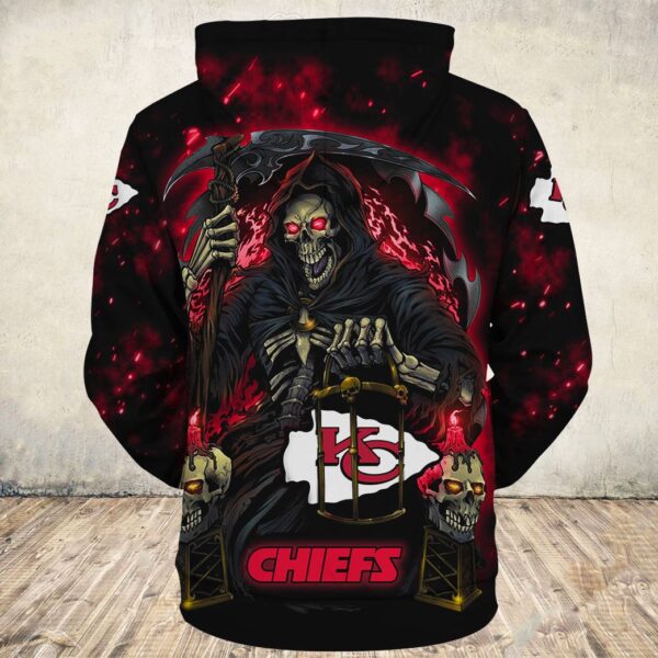 Kansas City Chiefs Hoodie Mens Halloween Death Seeks Its Prey for fan