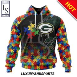 NFL Green Bay Packers Autism Autism Awareness Hoodie 3D