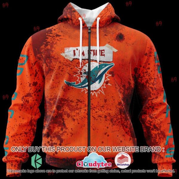 NFL Miami Dolphins 2023 Halloween Blood I’m Fine Personalized 3D Hoodie for fan