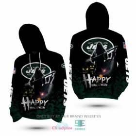 Best Los Angeles Rams Hawaiian Shirt Gift For Fans NFL New York Jets Happy Halloween 2023 new 3D Hoodie for fan