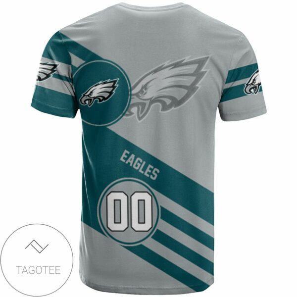 Philadelphia Eagles All Over Print T shirt Sport Style Logo NFL