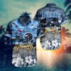 Tennessee Titans NFL hot Hawaiian Shirt Tropical Pattern custom For fan Tennessee Titans NFL hot Hawaiian Shirt Tropical Pattern custom For fan