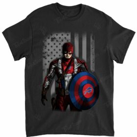 BUFFALO BILLS 017 Captain Dc Marvel Jersey Superhero Avenger  T-SHIRT 2023