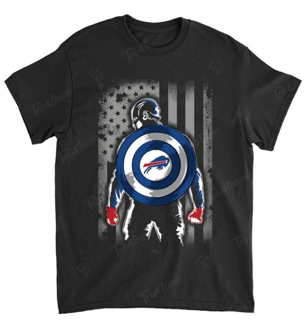 BUFFALO BILLS 018 Ironman Dc Marvel Jersey Superhero Avenger T SHIRT 2023