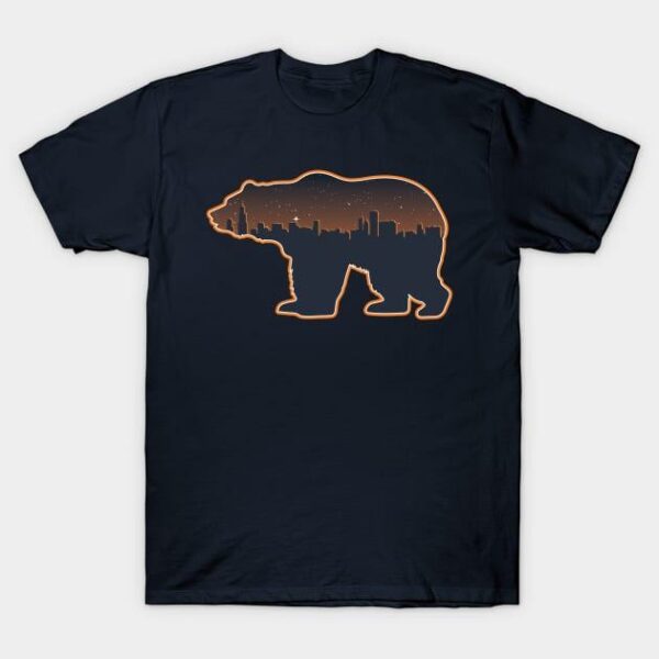 Chicago Bears City Skyline T Shirt 1