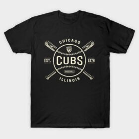 Chicago Cubs Bats & Ball by c Buck Tee Originals T-Shirt