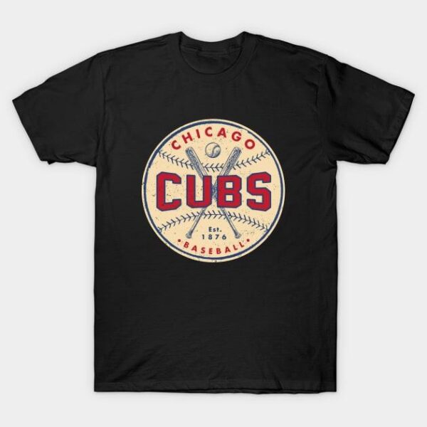 Chicago Cubs Crossed Bats by c Buck Tee Originals T Shirt 1