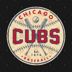 Chicago Cubs Crossed Bats by c Buck Tee Originals T-Shirt Chicago Cubs Crossed Bats by c Buck Tee Originals T Shirt 2