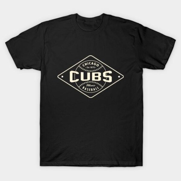 Chicago Cubs Diamond 1 by c Buck Tee Originals T Shirt 1