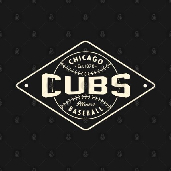 Chicago Cubs Diamond 1 by c Buck Tee Originals T Shirt 2