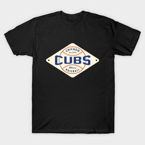 Chicago Cubs Diamond 2 by c Buck Tee Originals T Shirt 1