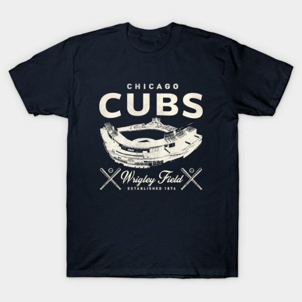 Chicago Cubs Wrigley Field by c Buck Tee Originals T Shirt 1