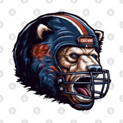 Chicago Football Helmet T-Shirt Chicago Football Helmet T Shirt 2
