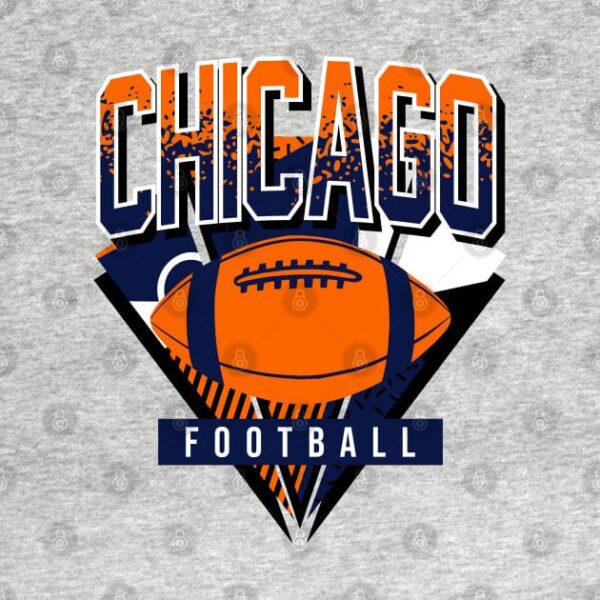 Chicago Football Retro Gameday T Shirt 2