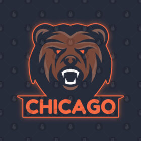 Chicago Football T-Shirt 1Ru Chicago Football T Shirt 2 1