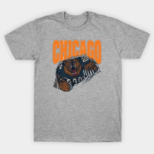 Chicago Windy City Football Bear Down T Shirt 1