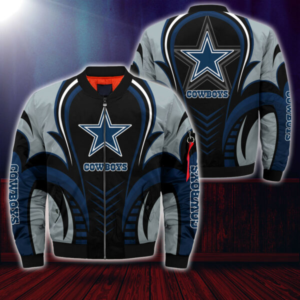Dallas Cowboys NFL football 3d model Bomber Jacket custom For fan