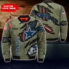 Dallas Cowboys NFL football american flag in camo style 3d Custom Bomber Jacket For fan