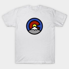 Denver Colorado - Colorado Flag Logo Design T-Shirt