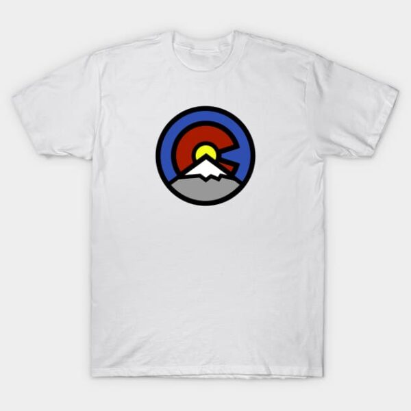 Denver Colorado Colorado Flag Logo Design T Shirt 1