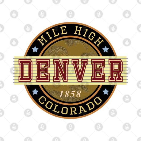 Denver Colorado Emblem T Shirt 2