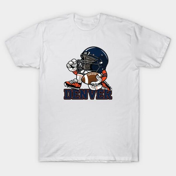 Denver Football Helmet Mascot T Shirt 1