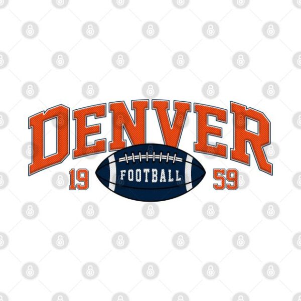 Denver Football Vintage T Shirt 2