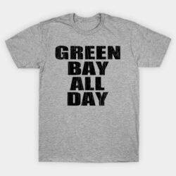 Green Bay All Day  Black T-Shirt