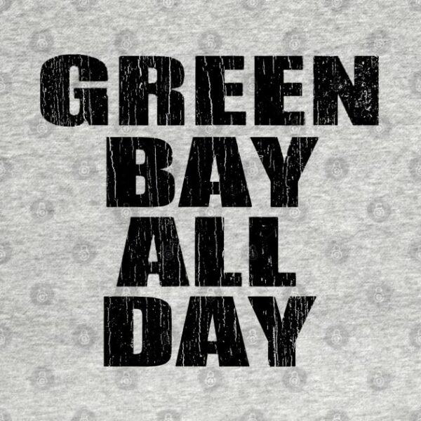 Green Bay All Day Black T Shirt 2