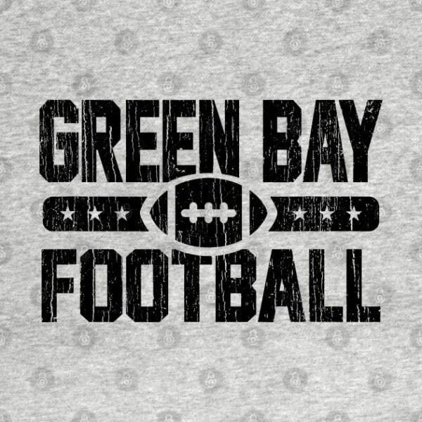 Green Bay Football Black T Shirt 2