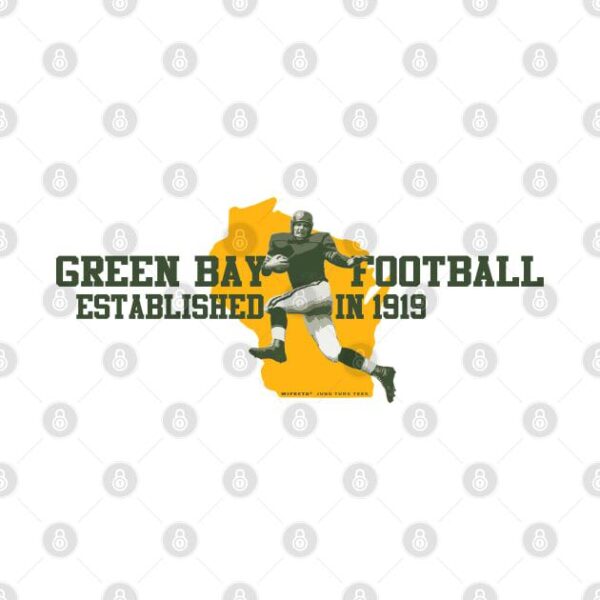 Green Bay Football T Shirt 2 1