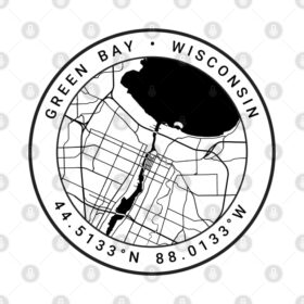 Green Bay Map T-Shirt oe8 Green Bay Map T Shirt 2 2