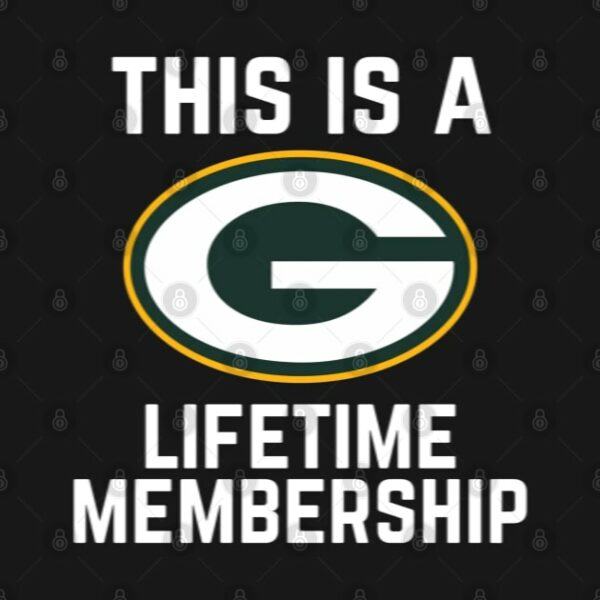 Green Bay Packer Lifetime Membership T Shirt 2