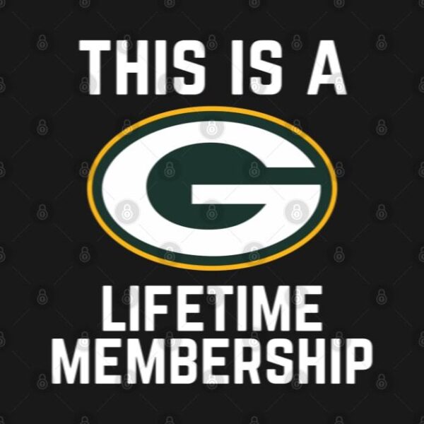 Green Bay Packer Lifetime Membership T Shirt 2