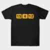 Green Bay Packers 15 4 12 Number Football Vintage Cool T-Shirt Green Bay Packers 15 4 12 Number Football Vintage Cool T Shirt 1